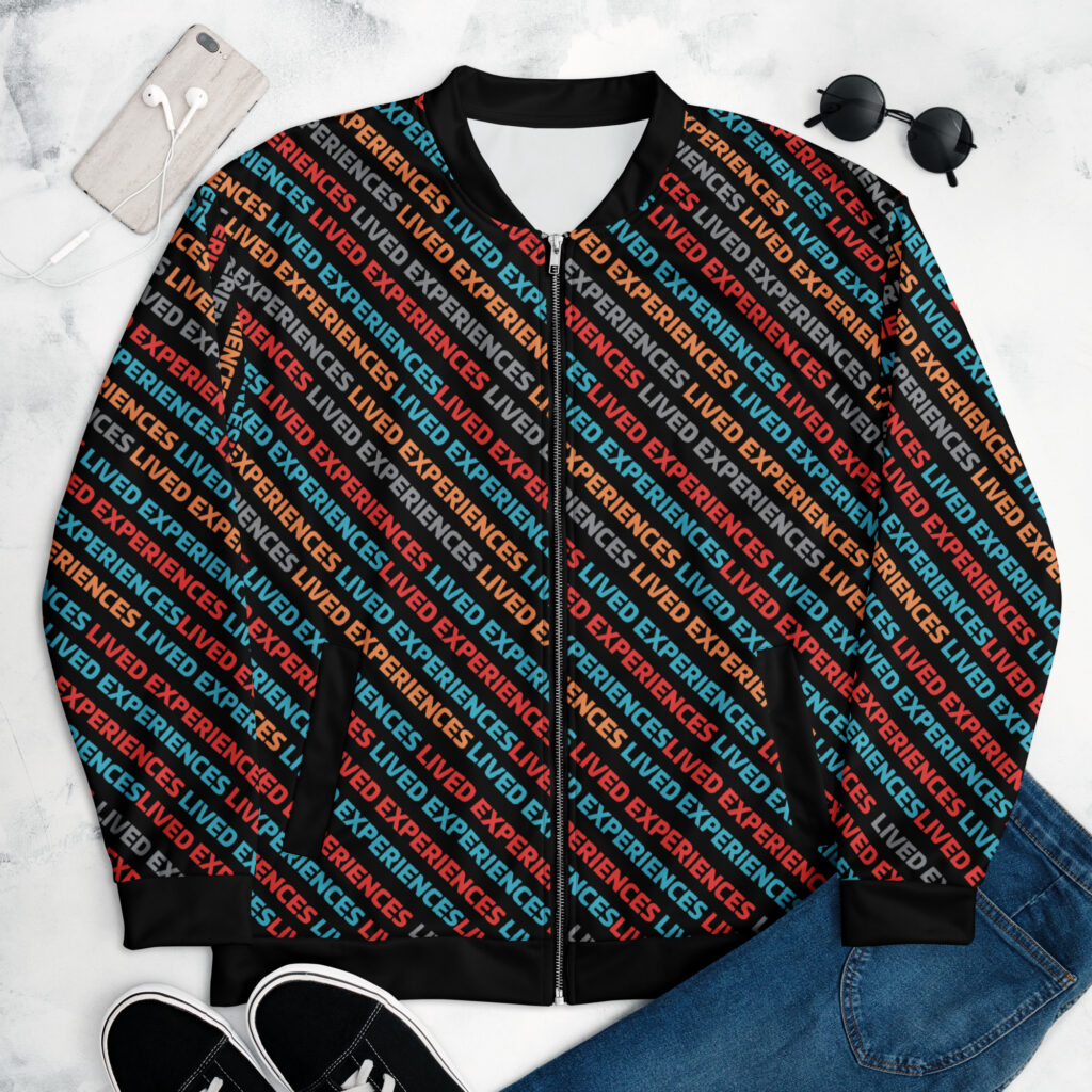 LE Pattern Unisex Bomber Jacket